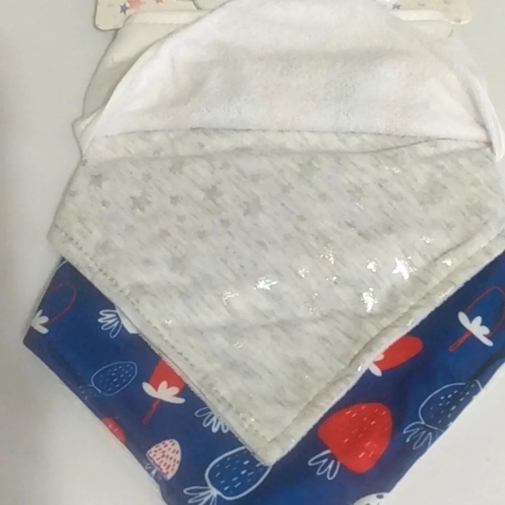 STARS & DREAMERS GIRL'S JULY 4TH SUNGLASSES AND BANDANA BIBS 4 PIECE SET…